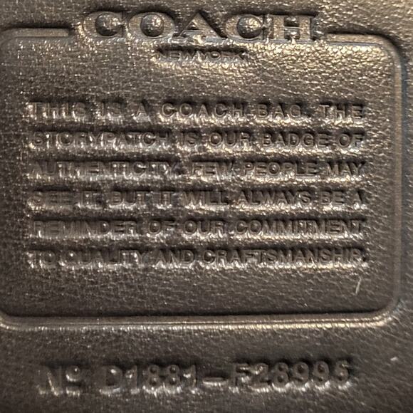 Coach Mini Small Charlie Backpack Pebbled Leather Black F28995 - Picture 11 of 11